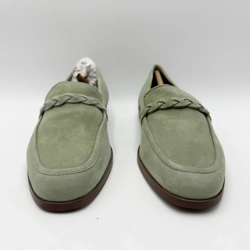 Seychelles Womens Afternoon Stroll Loafers Size 7.5 Sage Green Suede NIB